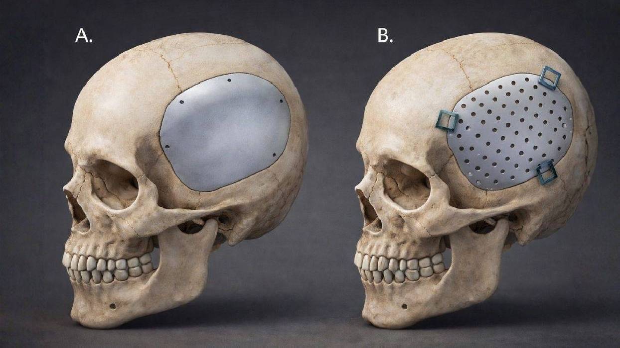 El diseño de los implantes craneales podría ser determinante en la cicatrización cerebral