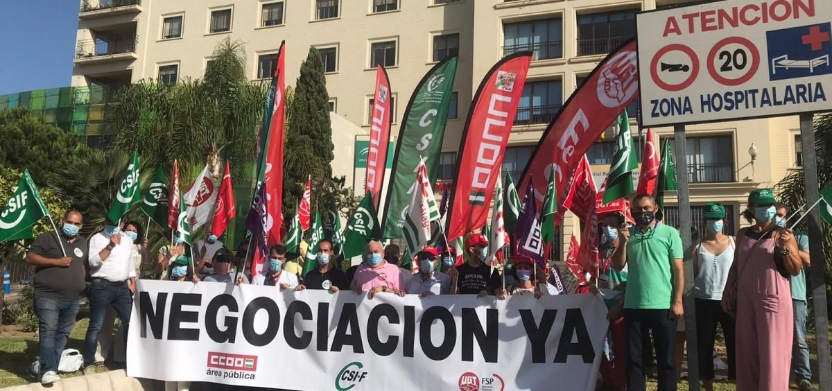 Semana de movilizaciones en la sanidad andaluza: CCOO, UGT y CSIF ...