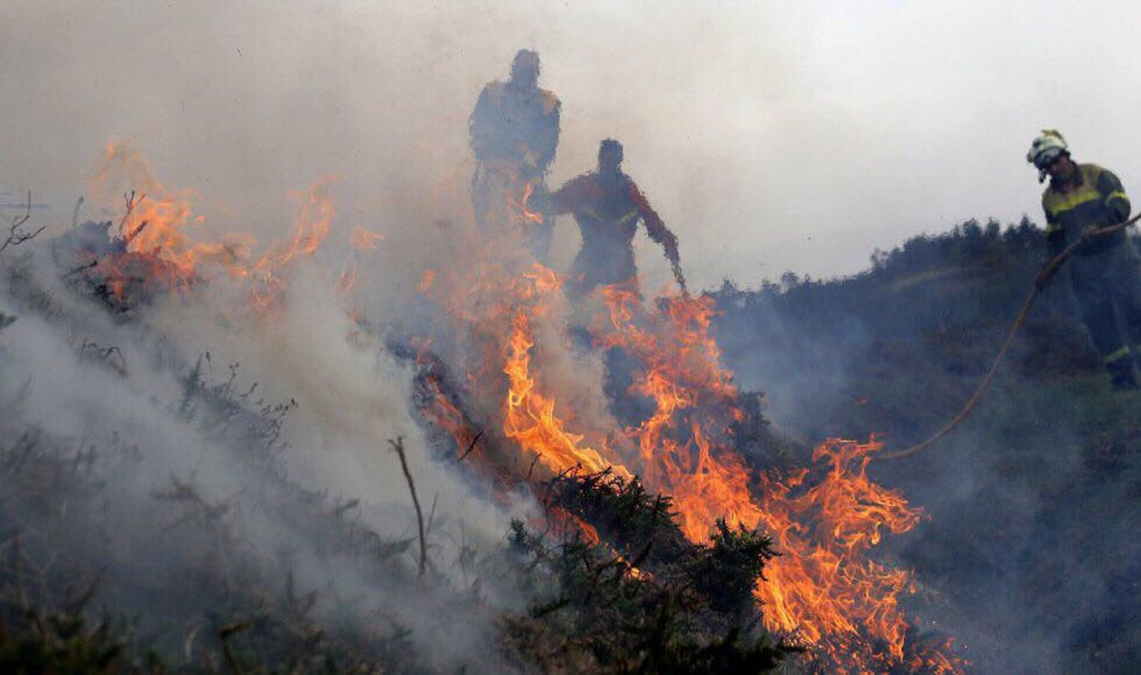 Madrid envía un contingente de ayuda contra los incendios en Galicia ...